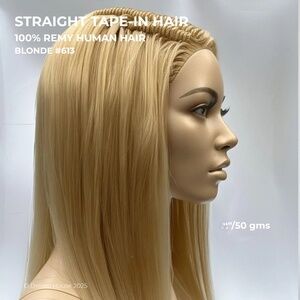 22" Tape-In Hair Extensions 50g Blonde #613